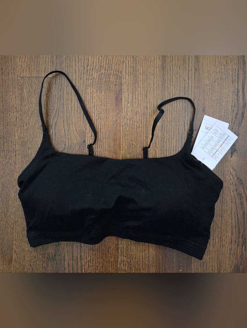 New Auden Womens Medium Black Soft Bralette
